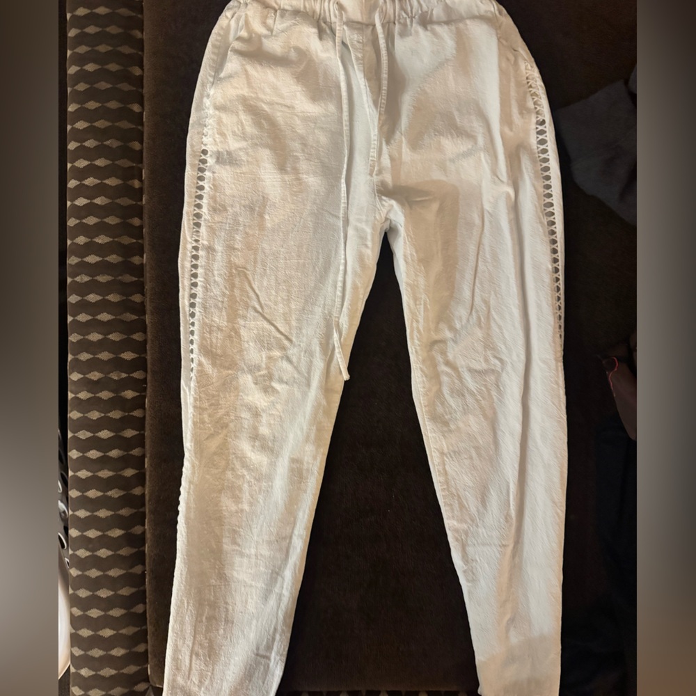 Cozy Cream pants linen cotton
